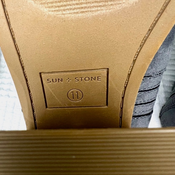 Sun + Stone Deyzaa Metallic Pointed Toe Mules, Grey, 11 - Picture 10 of 10